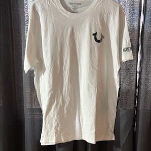 True Religion White Tee with Logo NWT